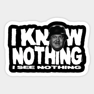 I KNOW NOTHING! Sticker